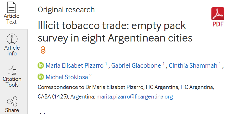 تجارت غیرقانونی دخانیات: بررسی بسته‌های خالی در هشت شهر آرژانتین